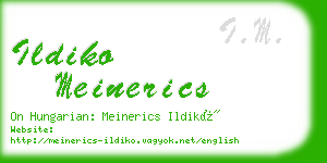 ildiko meinerics business card